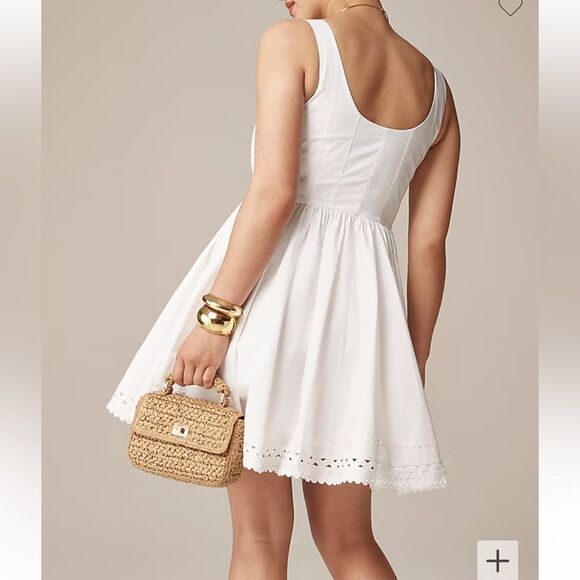 J. Crew Fit-and-flare mini dress with rickrack trim Size 4 - Picture 15 of 16